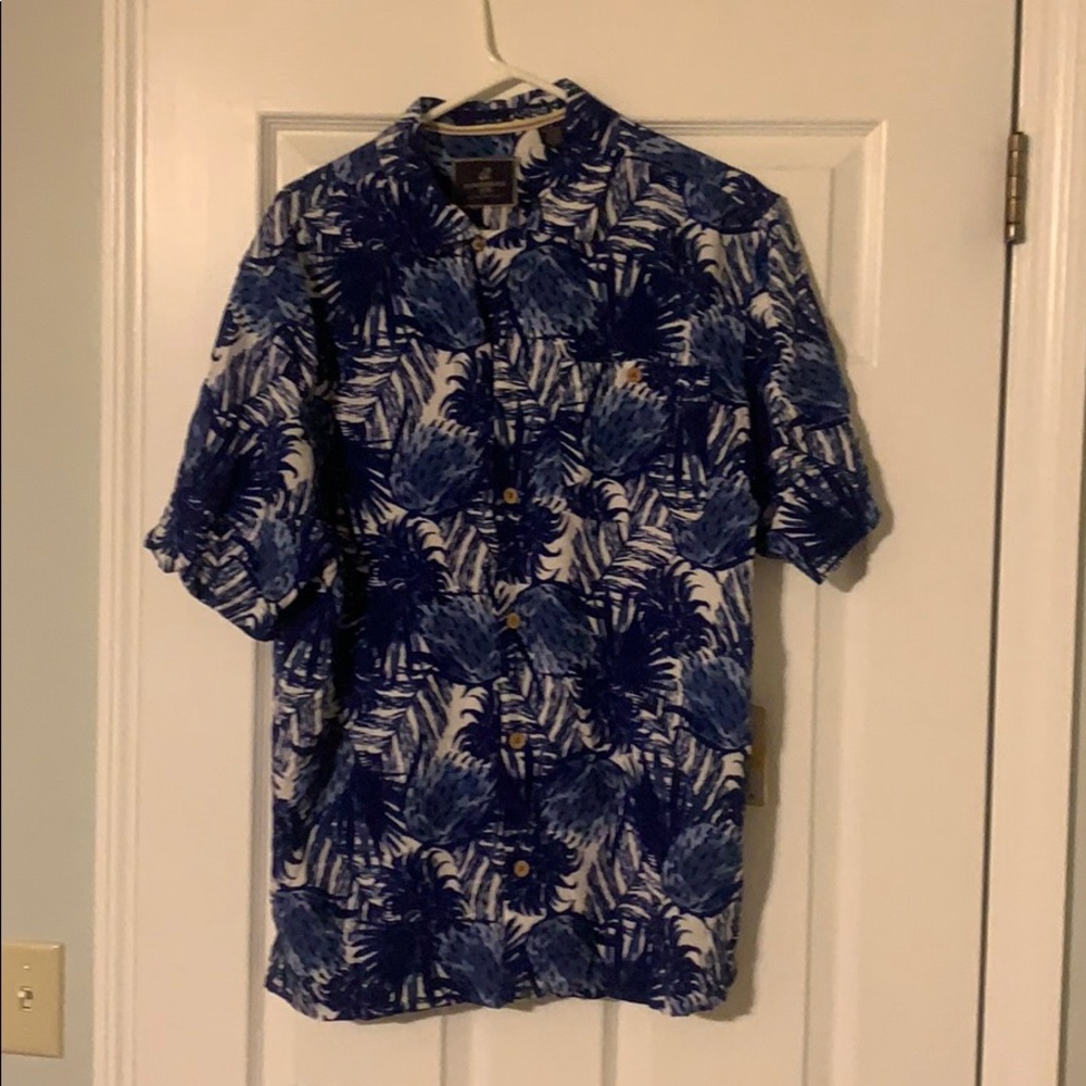 CARIBBEAN JOE SHORT SLEEVE BUTTON UP